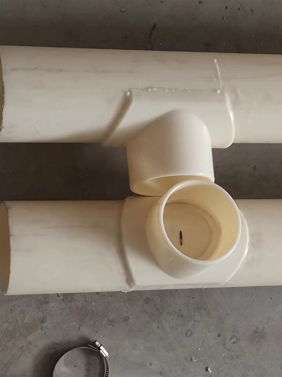 flame-retardant pipe site install