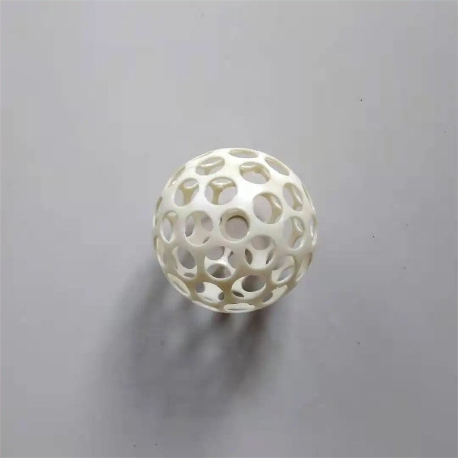 ABS flocculation ball on a studio background