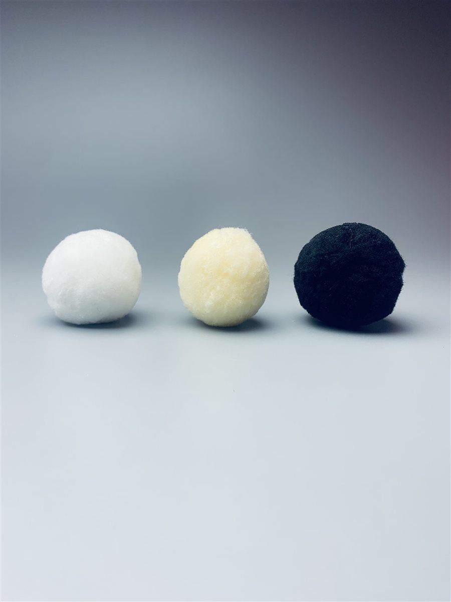 Fiber ball filter media