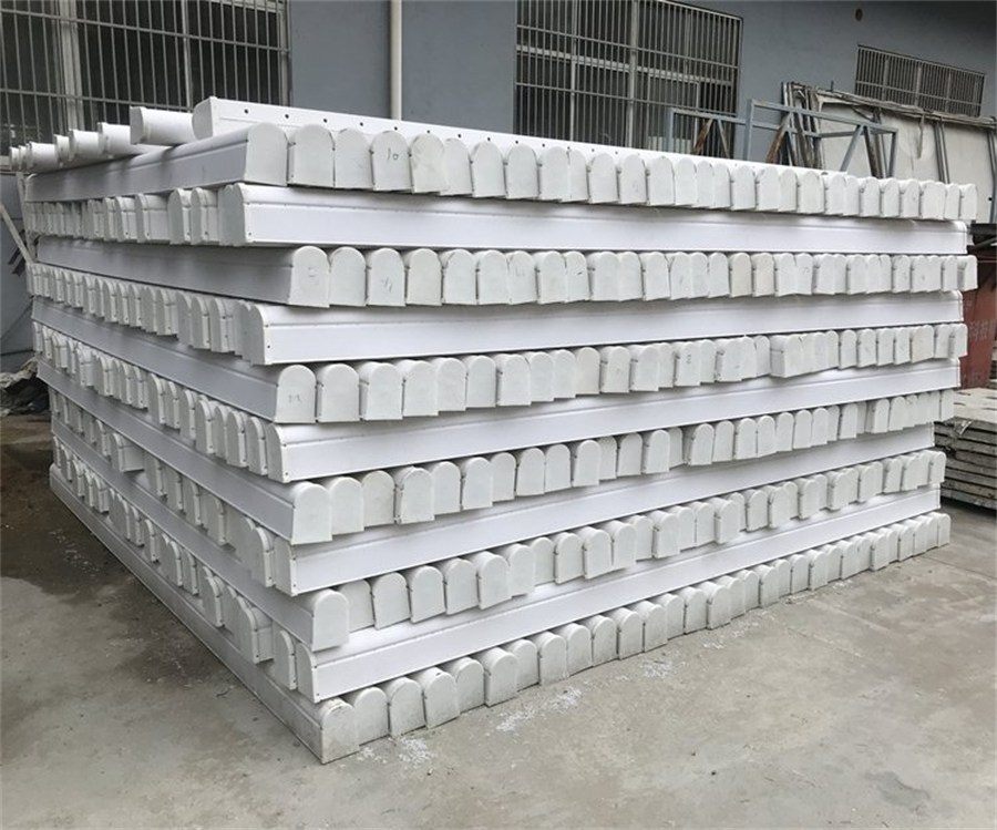 Bread pipes stacked and ready for dispatch