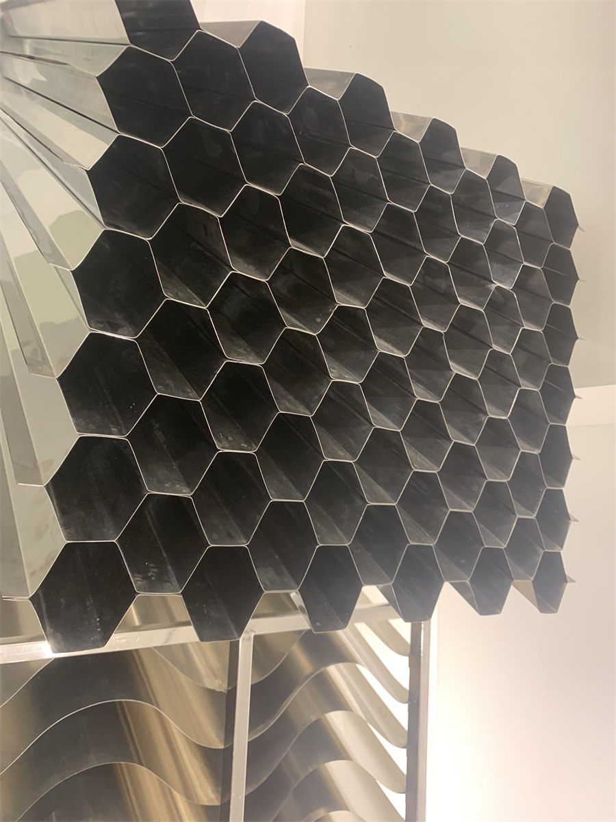 Stainless steel hexagonal tube settler media