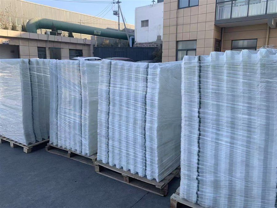 Tube settler yard stacking